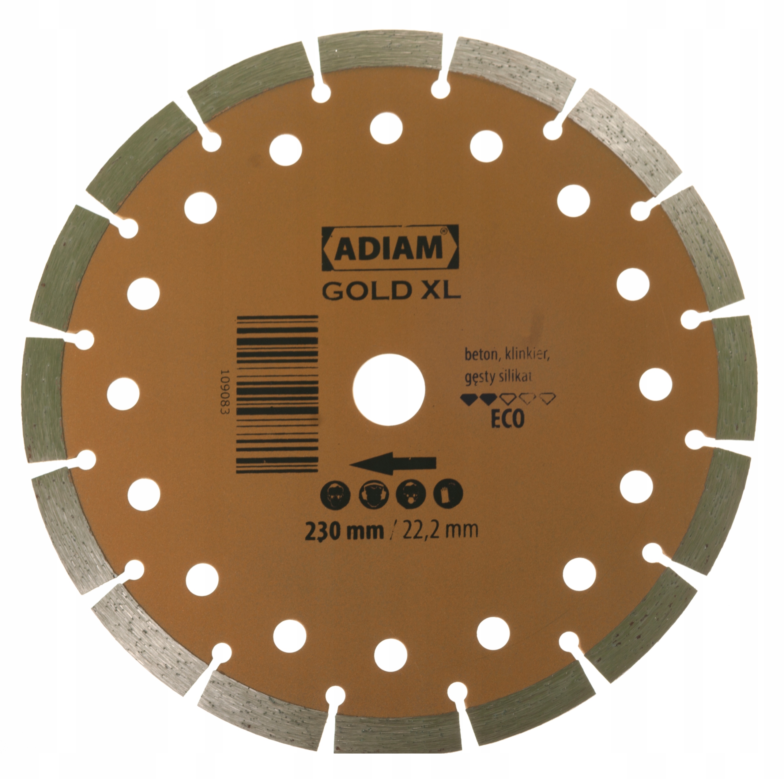 

Tarcza diamentowa do betonu Adiam Gold XL 230 mm