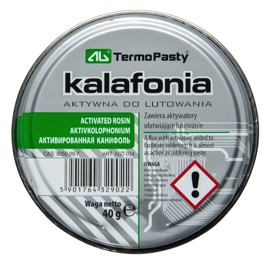 

Kalafonia Lutownicza Do Lutowania Topnik 40g Ag