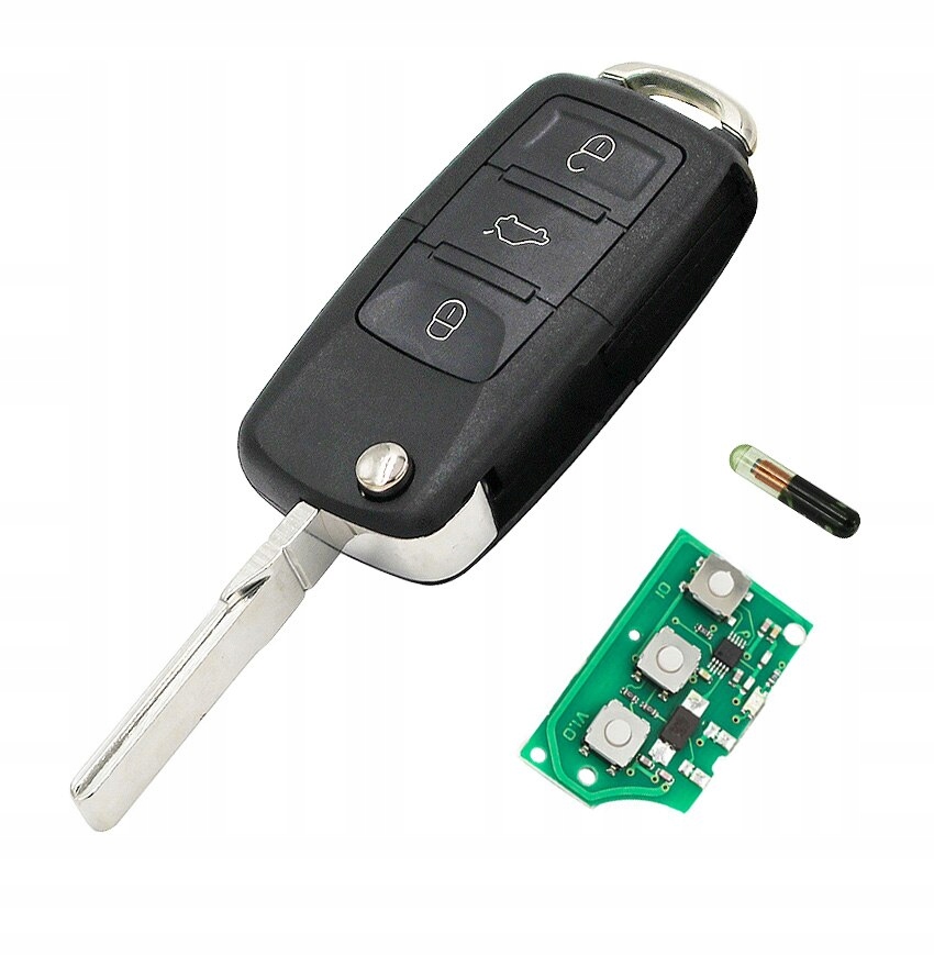 Zdjęcie AWparts KLUCZYK Z ELEKTRONIKĄ VW PASSAT B5 GOLF 3 przyciski