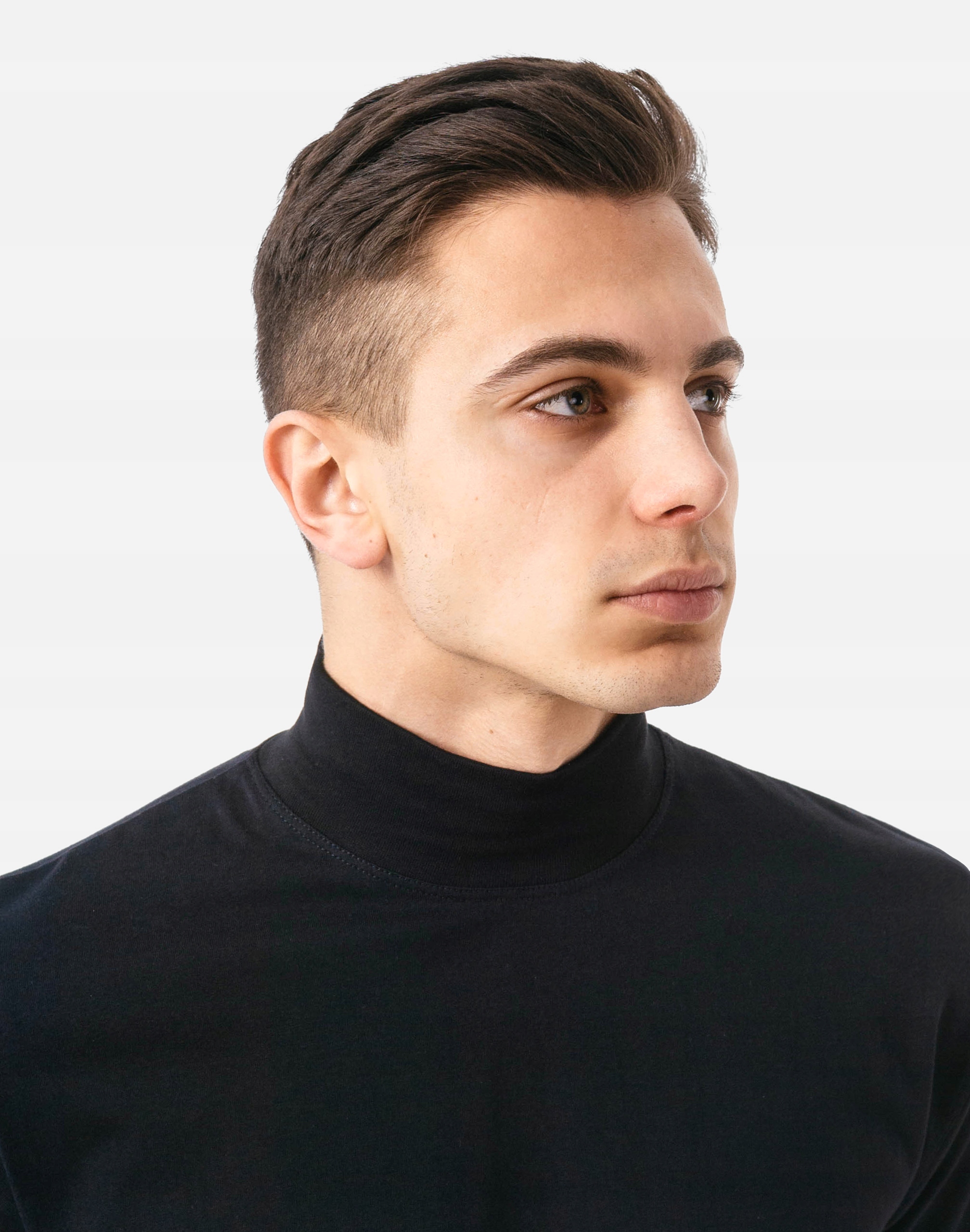 Elegancki Cienki Sweter Półgolf Męski Bawełniany Golf IMAKO ADAM XL czarny Model Elegancki klasyczny półgolf męski z długim rękawem