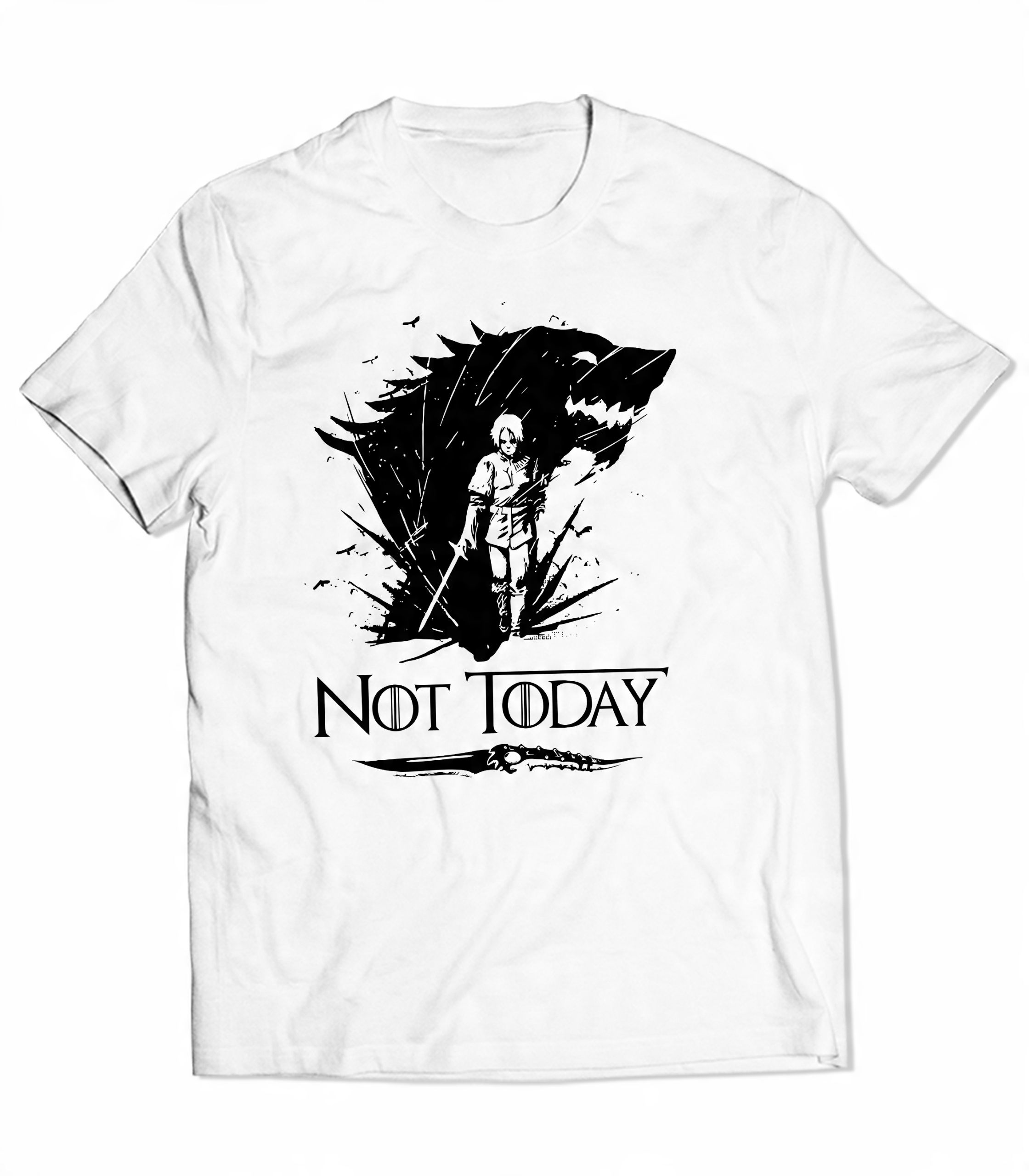 

Koszulka Męska Gra O Tron Arya Not Today