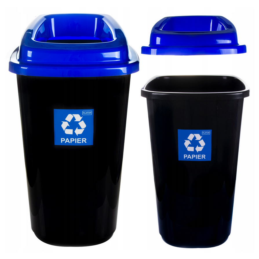 

Kosz Na Śmieci Do Segregacji Papier 45L Pojemny