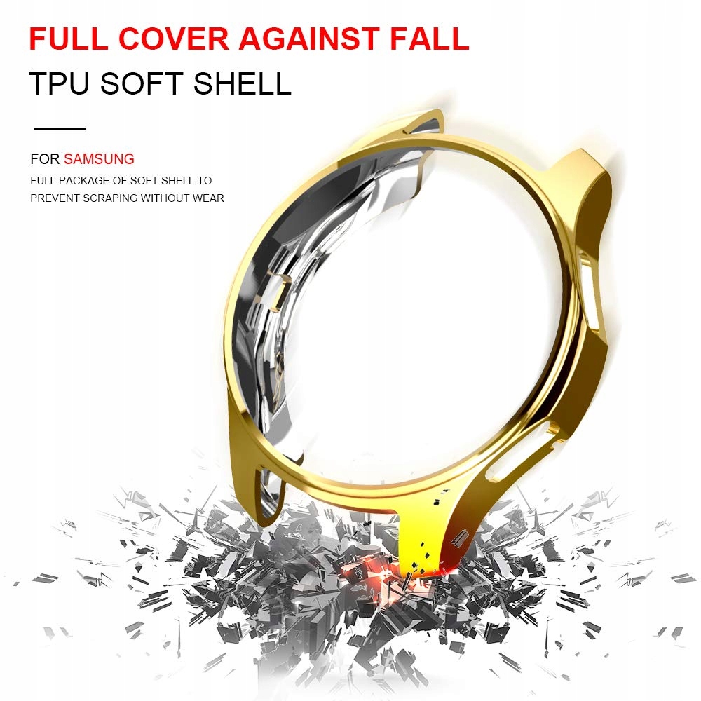 ZŁOTE ETUI CASE SAMSUNG GALAXY WATCH 42mm Materiał tworzywo sztuczne