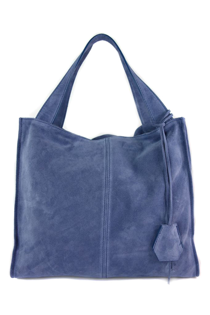 

Duży zamszowy worek a4 xxl vera pelle blue jeans