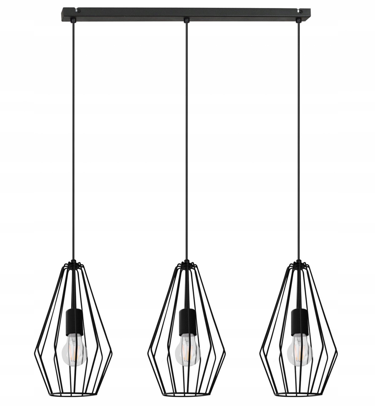 LAMPA ŻYRANDOL METALOWE PRĘTY WISZĄCA LOFT HOM