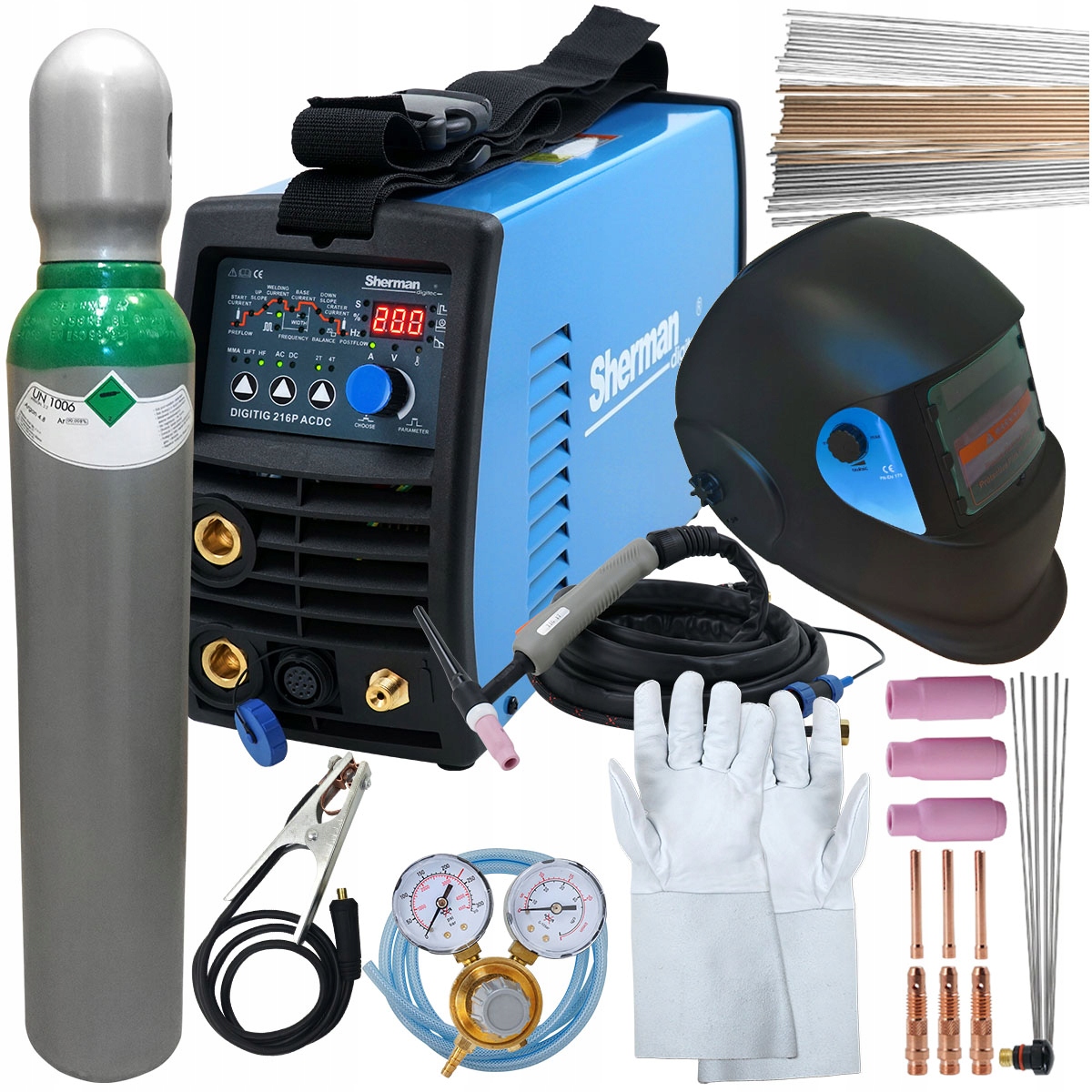 Spawarka TIG 200 AC DC do Aluminium z Pulsem 230V