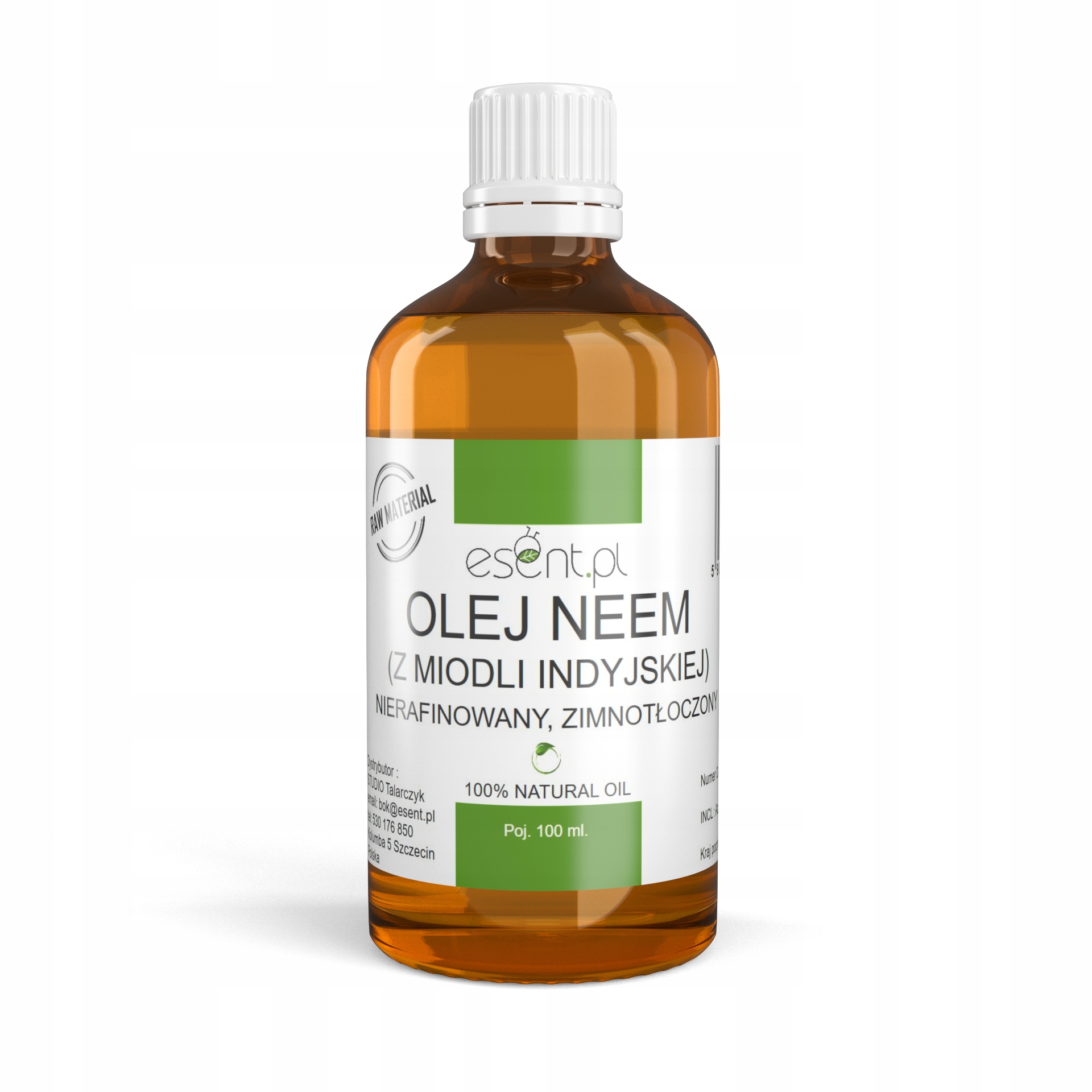 

Olej z Miodli Indyjskiej (Neem) 100ml, Nierafinowy