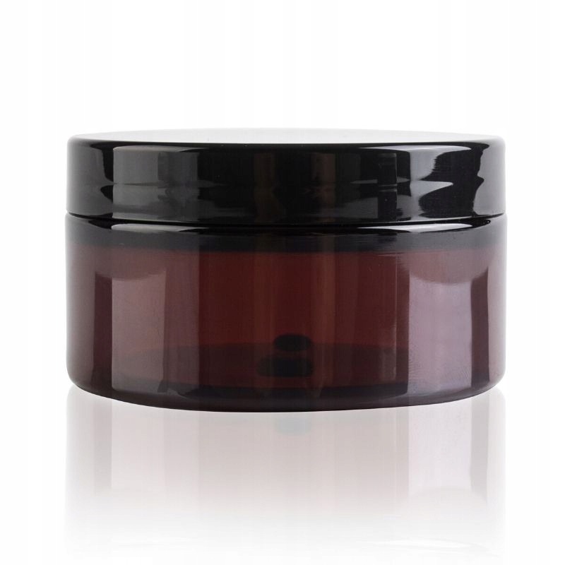 

Słoik Pet 100ml Brązowy z nakrętką Czarną Pp