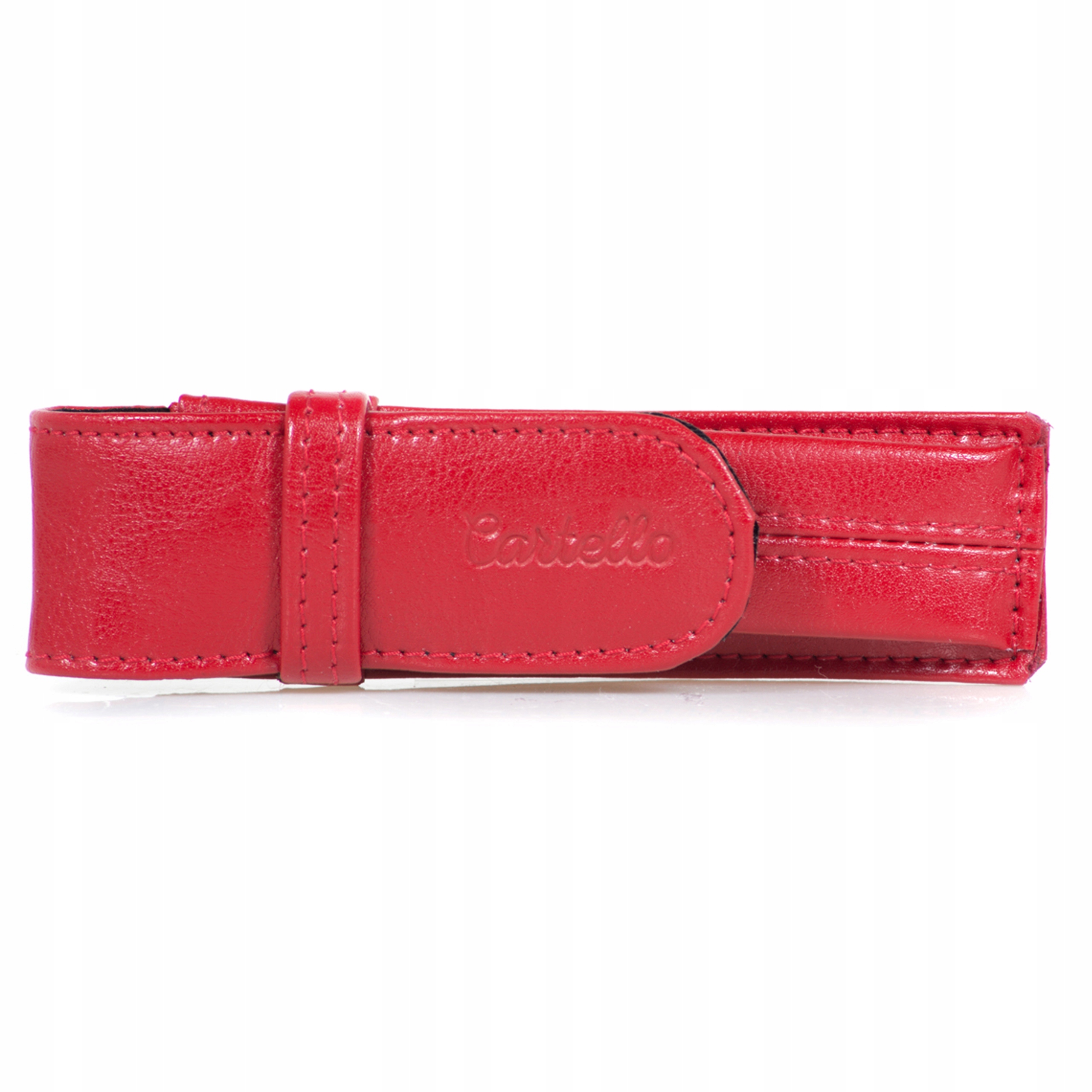 

Skórzany Piórnik czerwony etui Cartello G-460-6