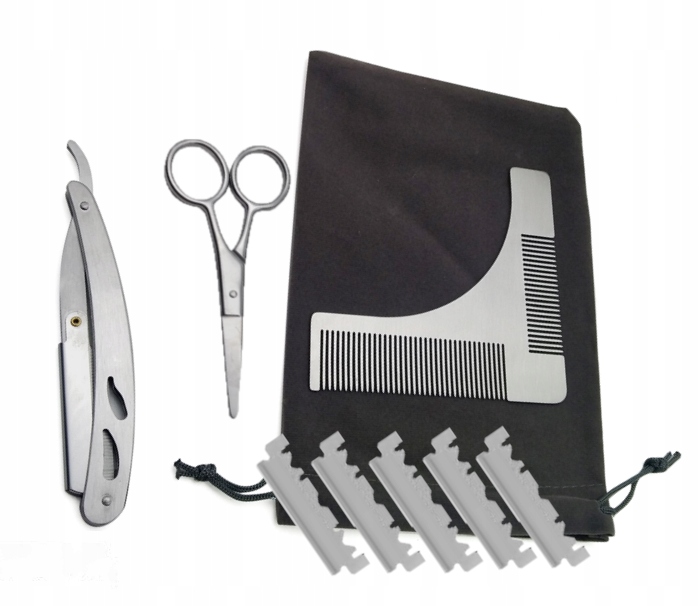 Zestaw Do Brody By My Beard Nożyczki Brzytwa,krem* EAN (GTIN) 7893015010743