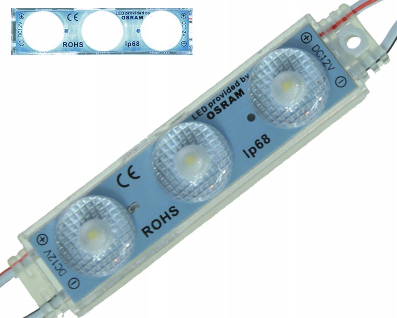 

Moduł Led Osram 2,1W Soczewka Zimny Biały 210lm 68