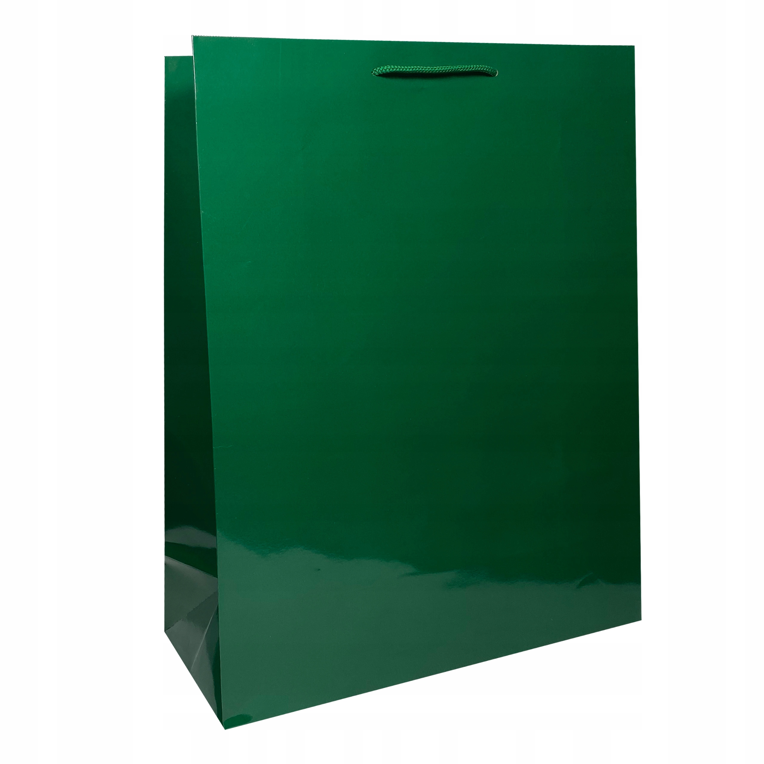 

Torebka papierowa laminowana Zielona 34x10x44cm