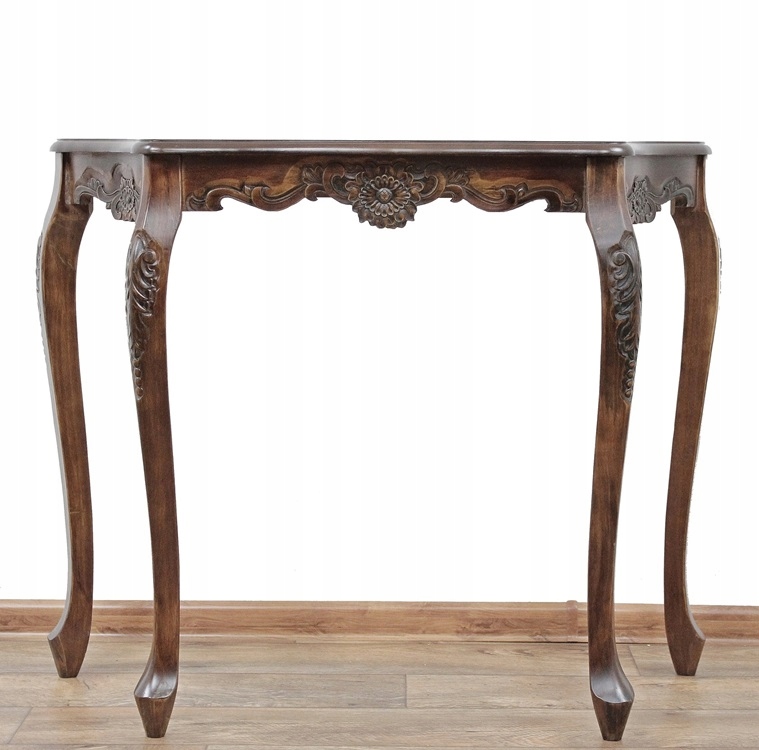 KLASYCZNA STYLOWA RZEŹBIONA KONSOLA BIURKO Marka Polomeble