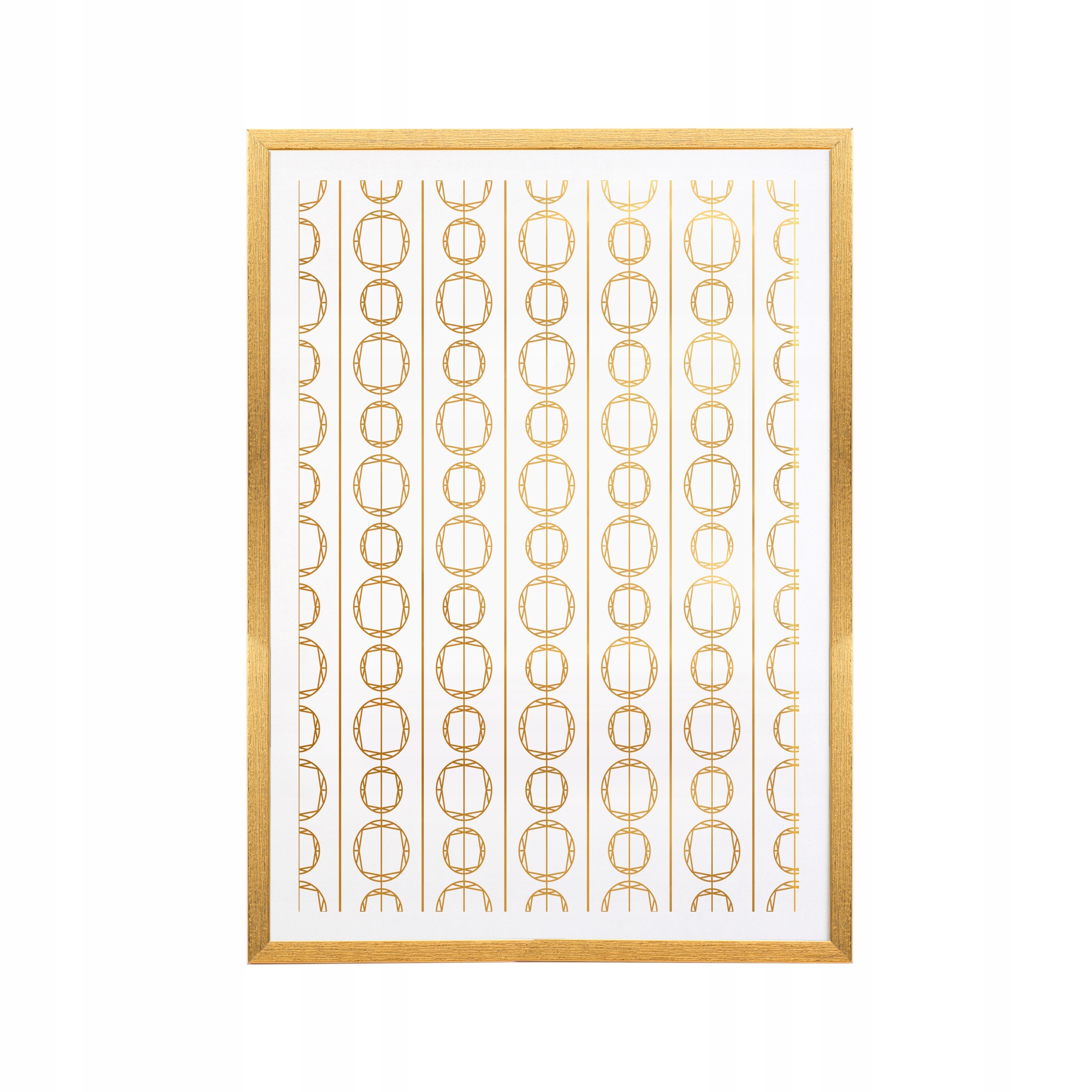 

Plakat pozłacany złoty 30x40 ramka geometryczny 8