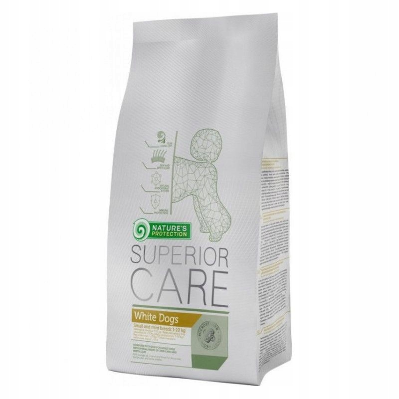 Natures Protection Białe Psy Maltańczyk 10kg Małe
