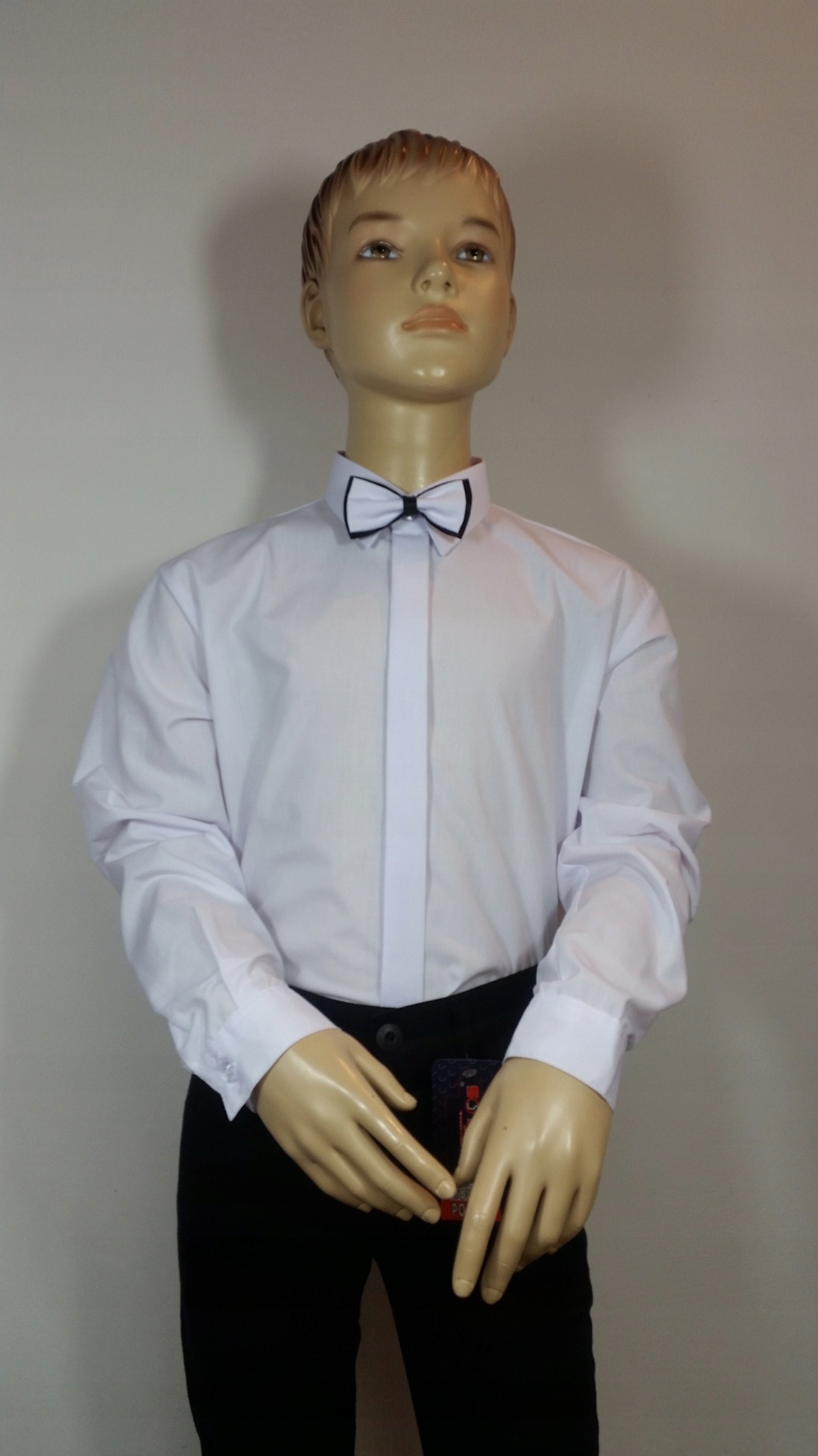 KOSZULA CHŁOPIĘCA BIAŁA ELEGANCKA DŁ. RĘKAW 140 Marka Inna marka