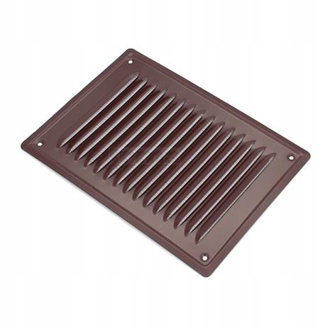 

Kratka Wentylacyjna Metalowa z Siatką 14x21 Brąz