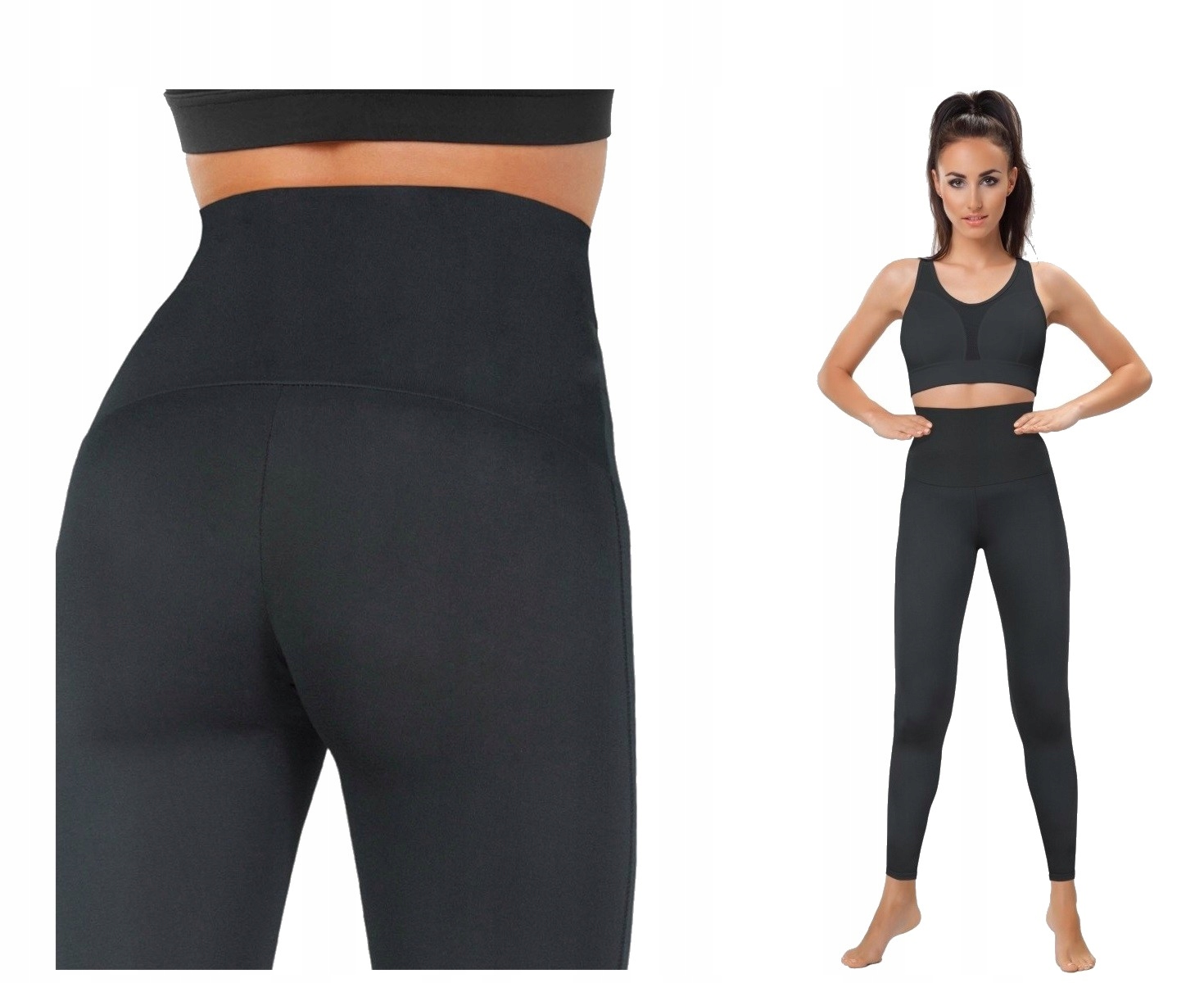 

Modelujące Leginsy Getry High czarne damskie (XL)