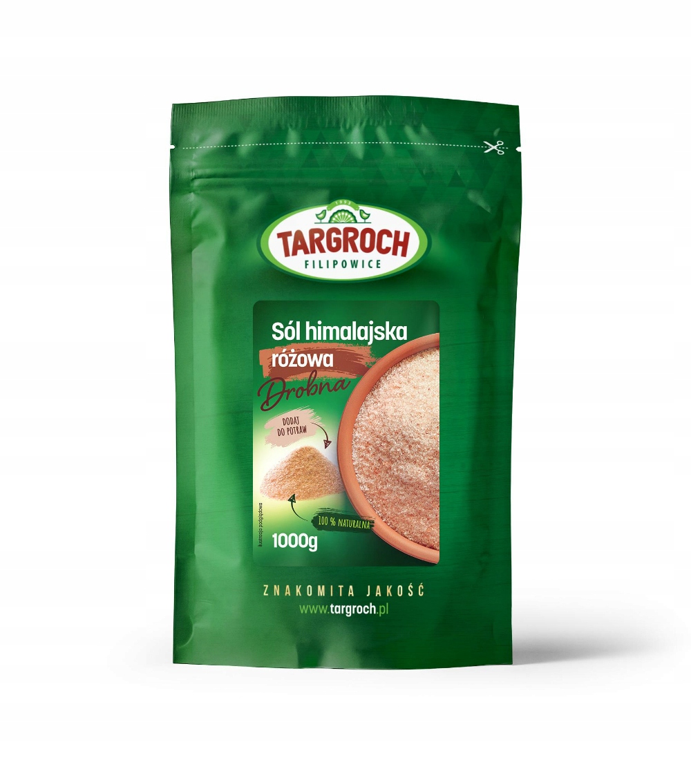 SÓL HIMALAJSKA DROBNA RÓŻOWA NATURALNE ZDROWIE 1 KG