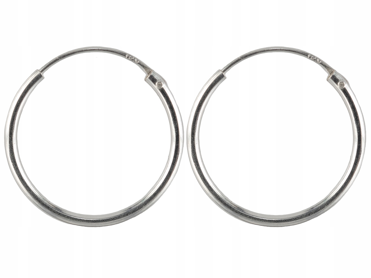 

Kolczyki koła kółka kółeczka 20 mm srebro 0,925
