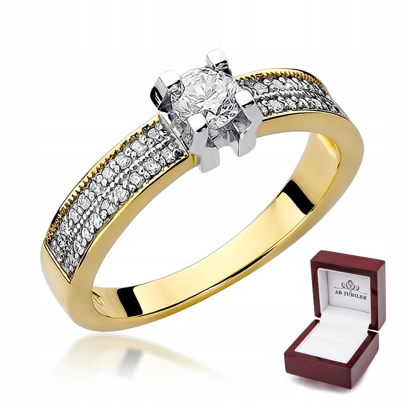 

Pierścionek Brylant 0,48ct W-59
