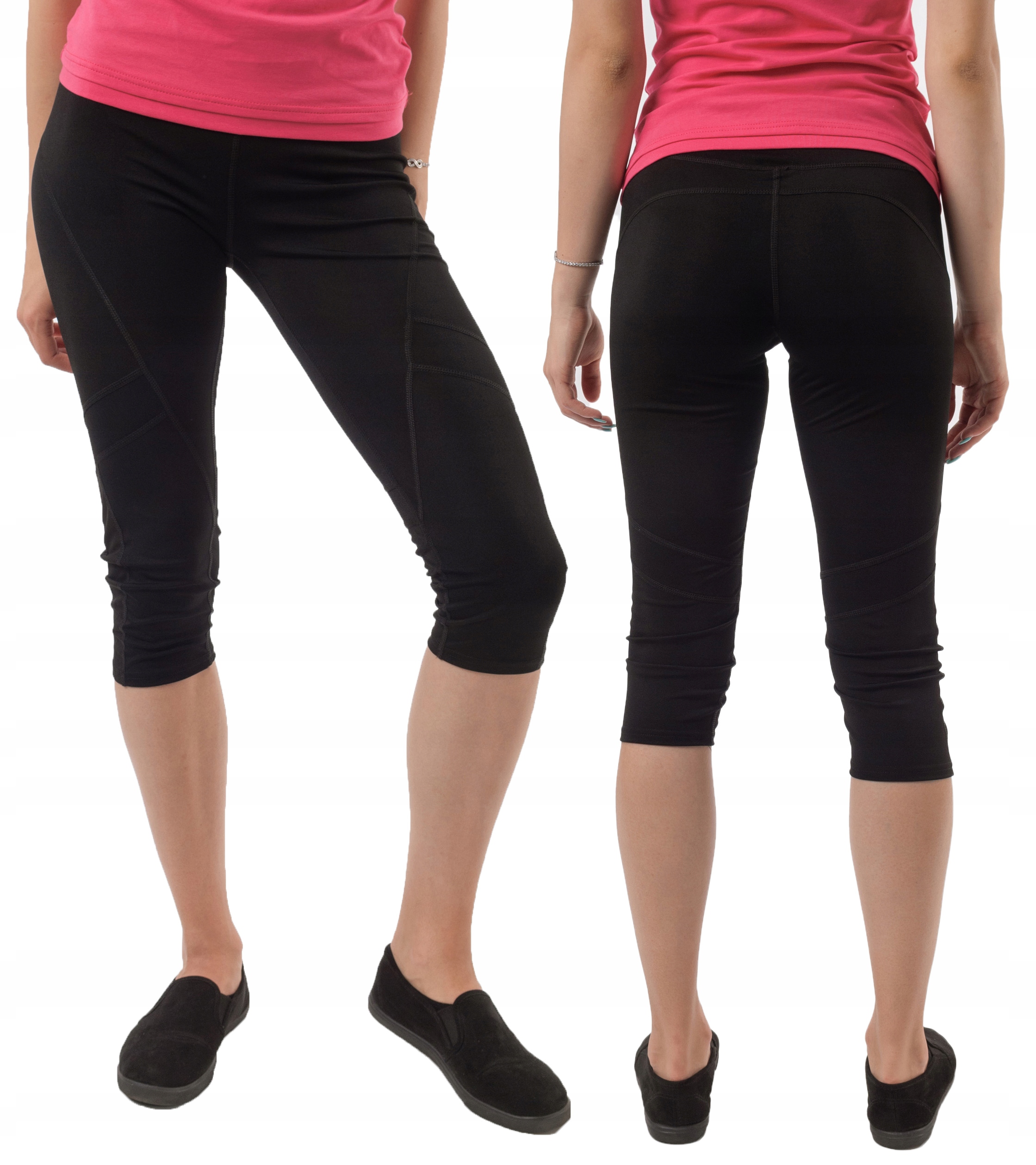 

Legginsy Getry Sportowe Treningowe 3/4 HL48-2 S/m