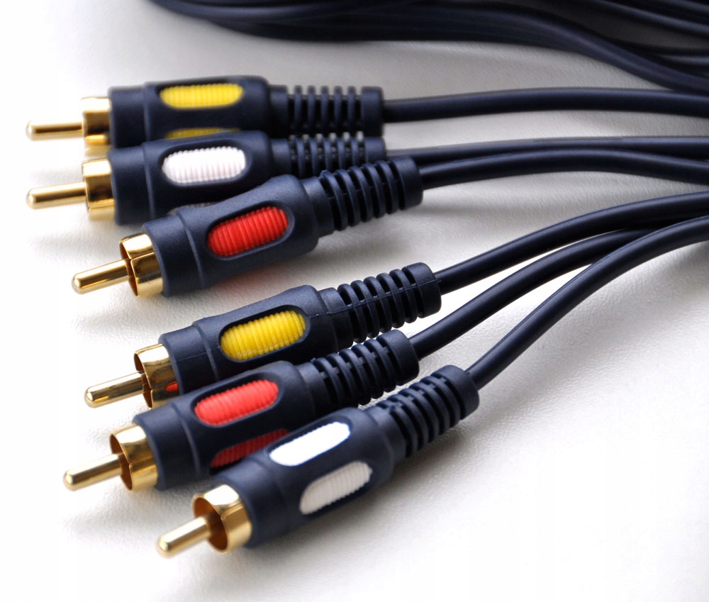 Kabel 3xRCA HQ łeska 3*RCA 3RCA 3 RCA 5m VITALCO Marka Vitalco