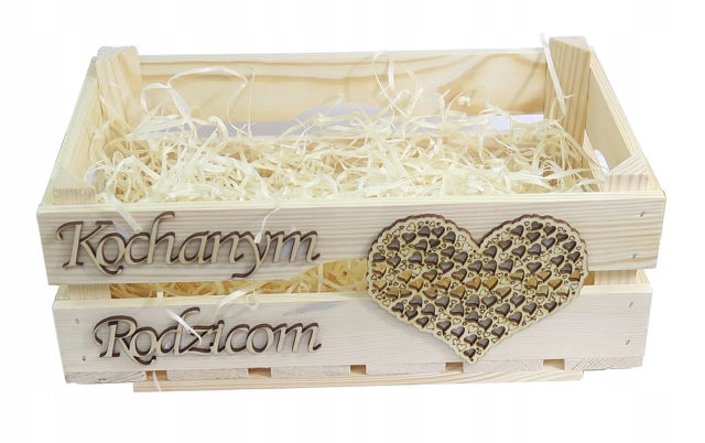 

Skrzynka Kochanym Rodzicom ślub prezent AB38