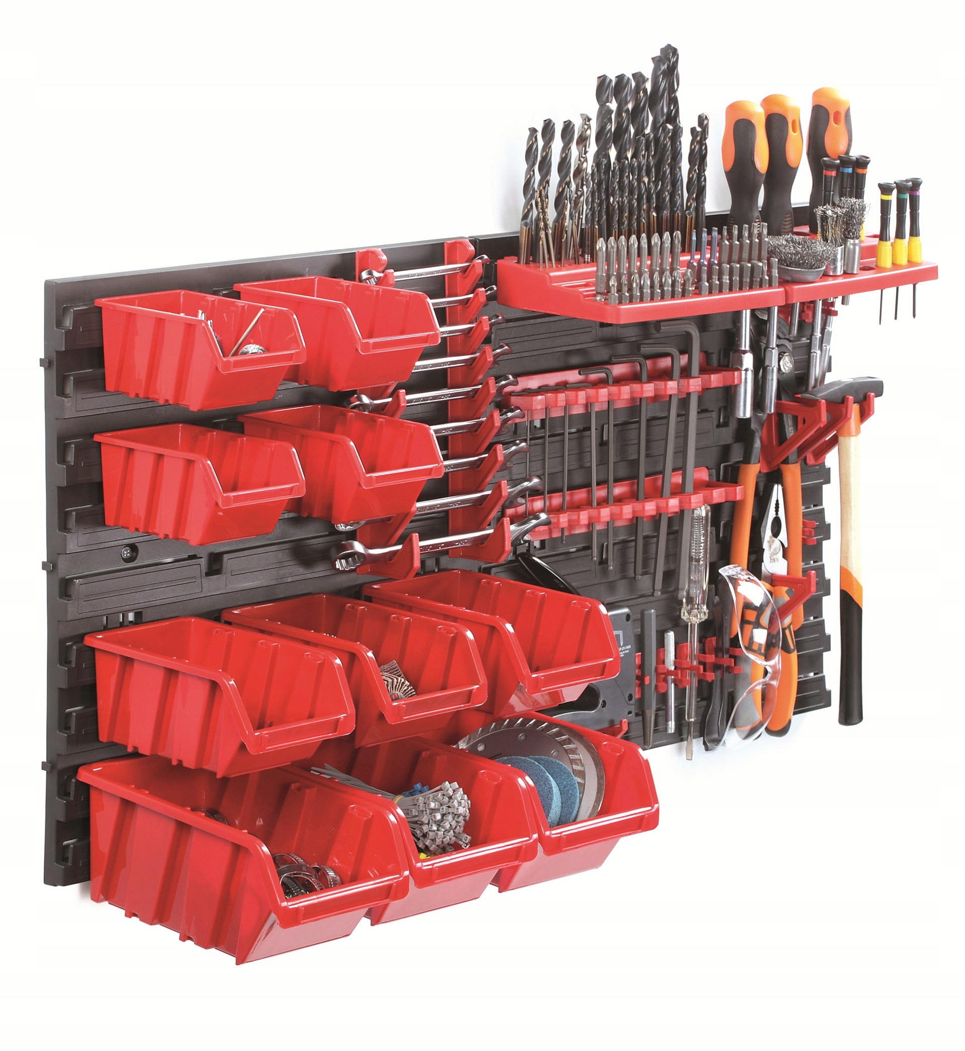 

Pojemniki Kuwety Magazynowe 10SZT+WIESZAKI+TABLICA