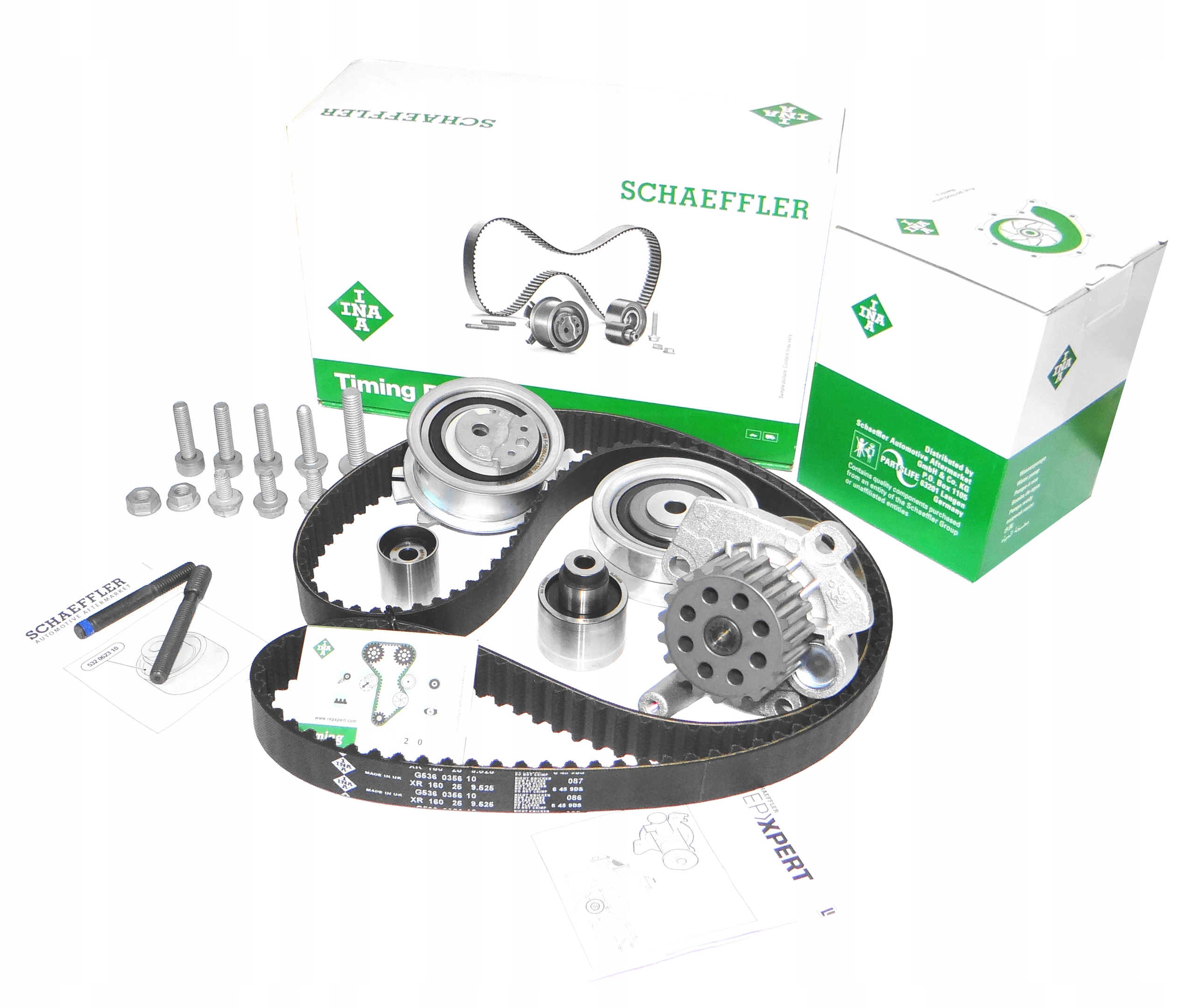 ZESTAW ROL.ROZRZ+PASEK+P.WODY 1.6/2.0TDI INA 530 Producent części Schaeffler INA