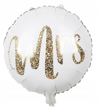 

Balon foliowy mrs złoty wesele ślub panieński 45cm