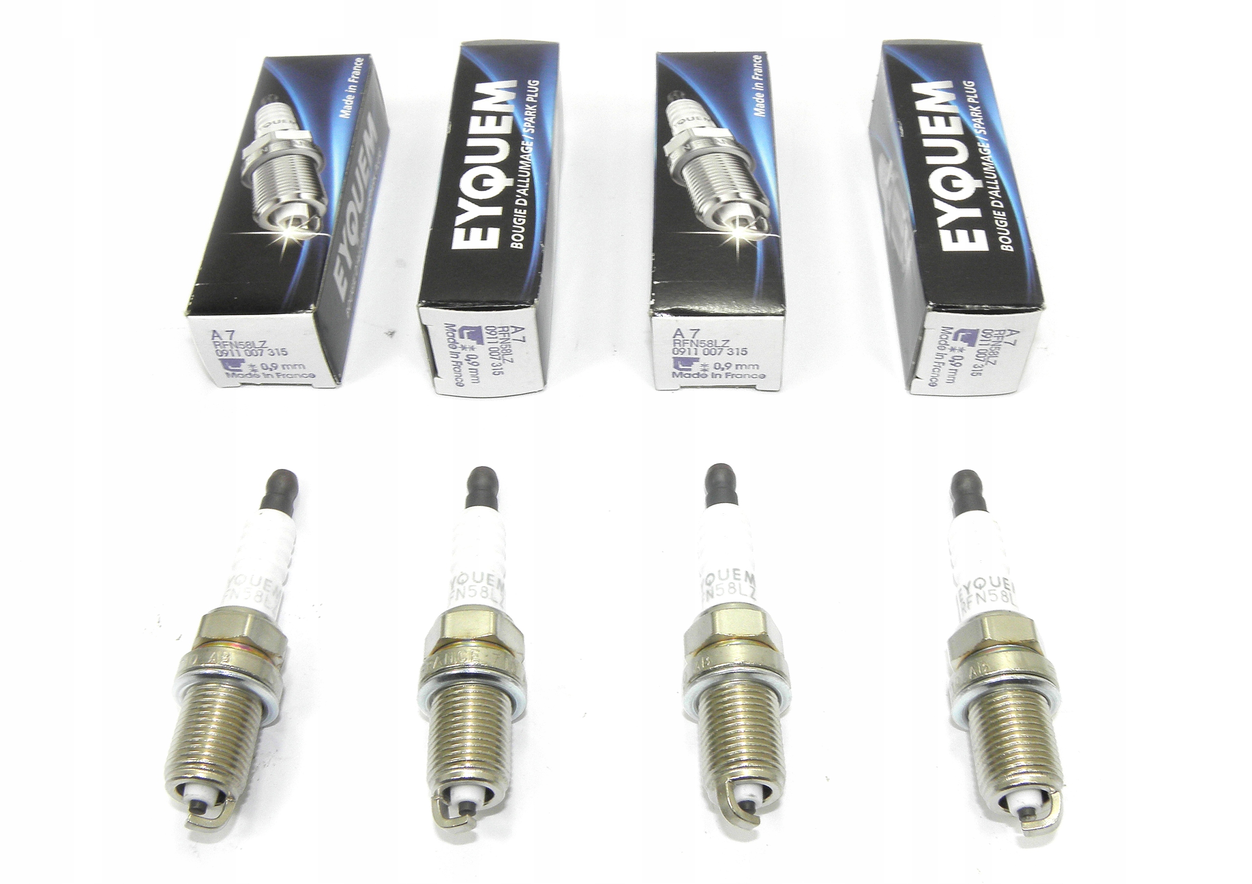 ŚWIECE EYQUEM RFN58LZ RENAULT 1.8 16V 2.0 16V KPL