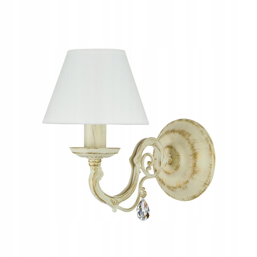 Prowansalski kinkiet z kryształem VIOLA KRYSZTAŁ