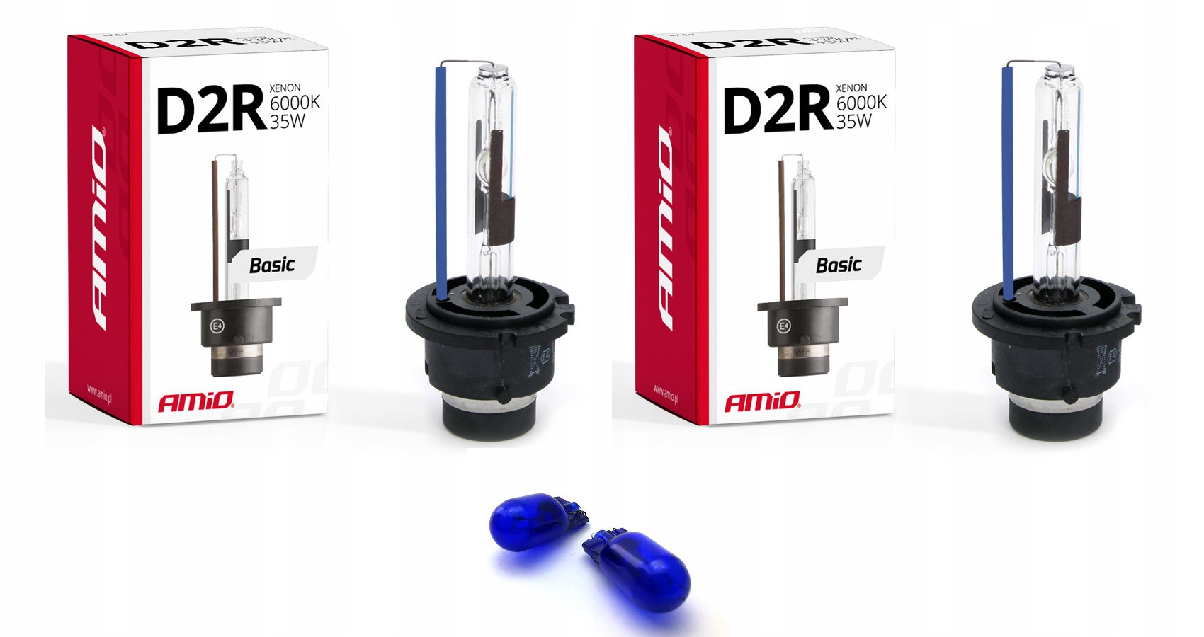 2x D2R ŻARNIKI XENON 6000K GWARANCJA HOMOLOG + W5W