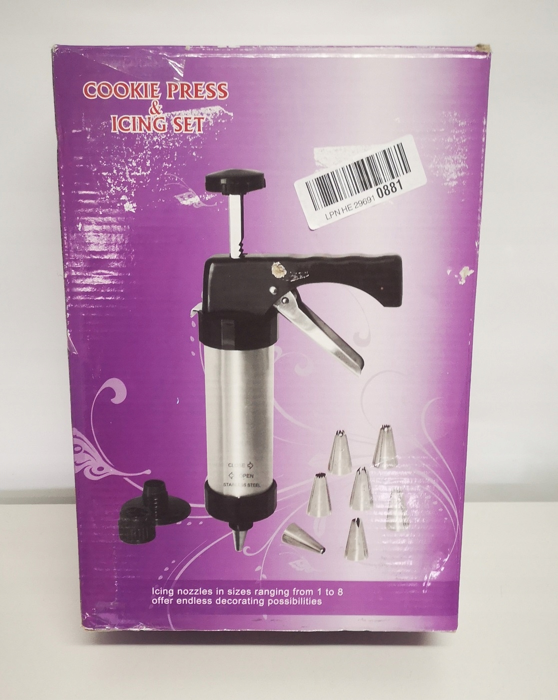 Pistolet do wyciskania i dekoracji ciastek EAN (GTIN) 6923592211903