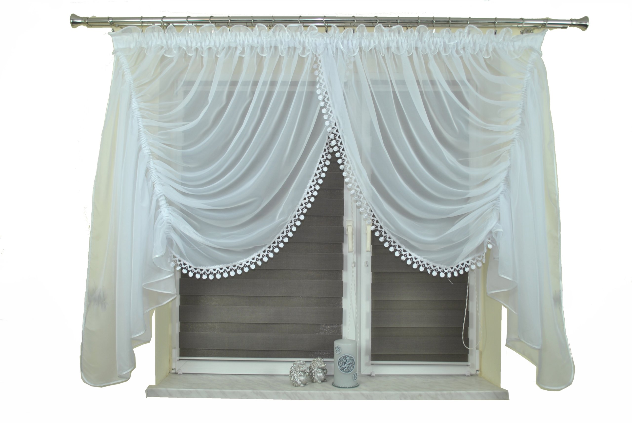 

gotowa firanka Woda Woal 400/150 Gipiura 5 CM P4