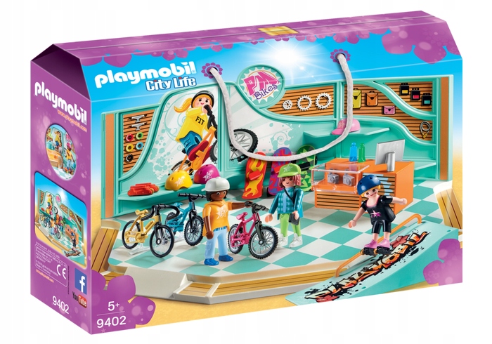 PLAYMOBIL 9402 SKLEP ROWEROWY SKATE + GRATIS