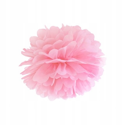 

Pompon bibułowy, różowy, 35cm