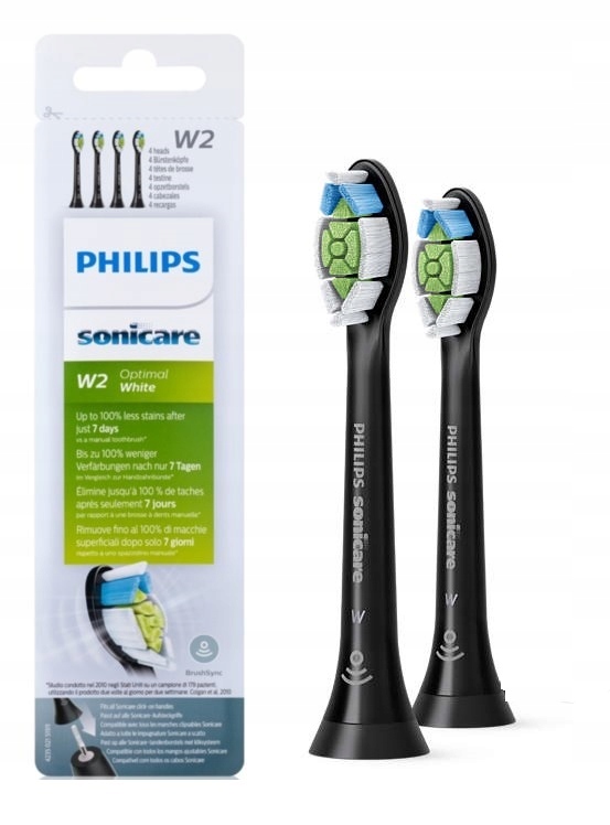 

Philips Sonicare końcówki wybielające 2 szt Black