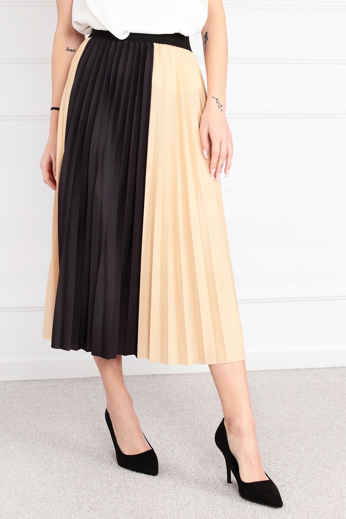 SPÓDNICA DAMSKA SPÓDNICZKA DŁUGA KOBIECA LETNIA ELEGANCKA PLIS KOLORY 2001 Marka bez marki