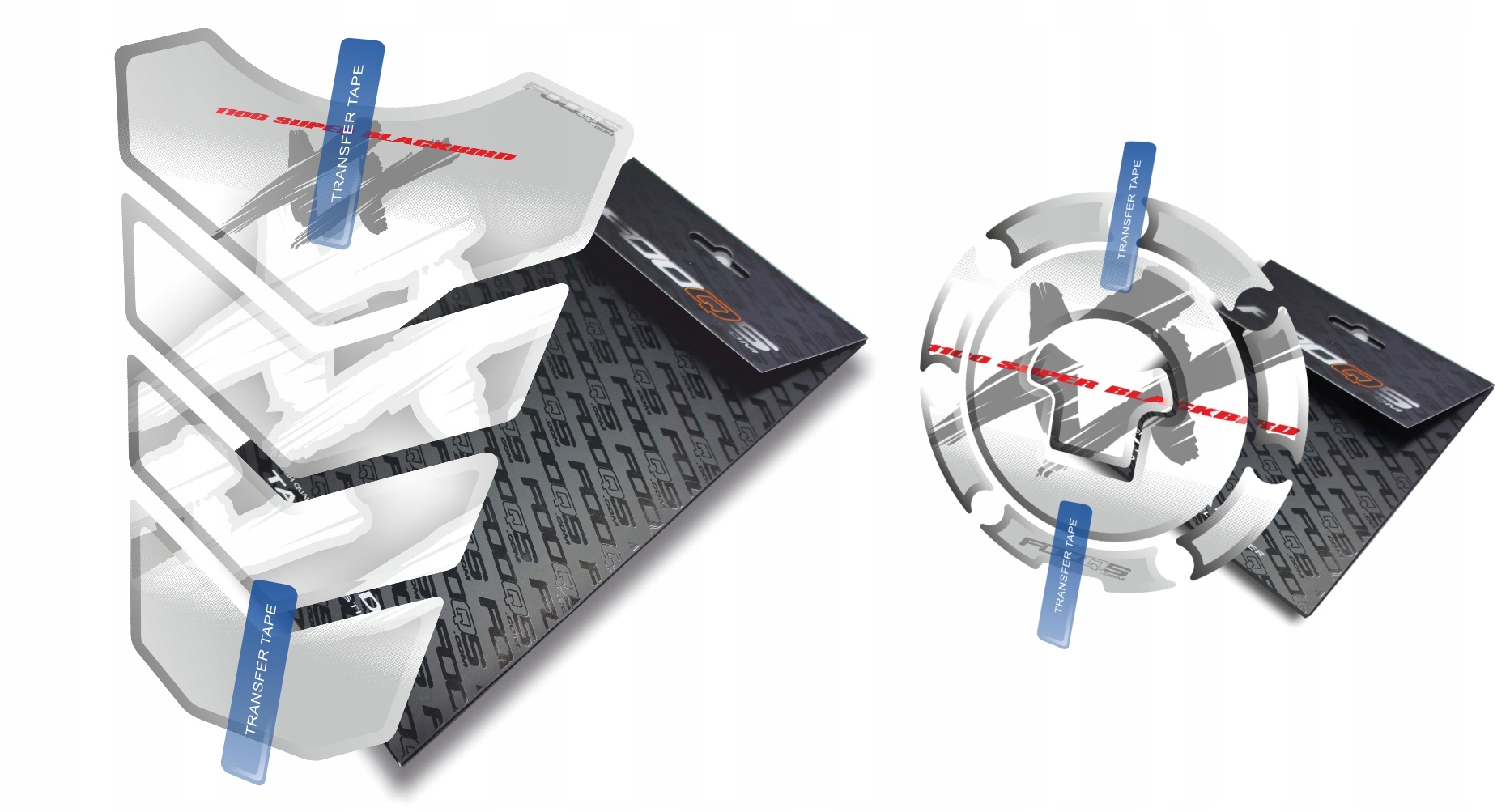 Tank-pad Cap-pad od společnosti Fooqs Honda Cbr 1100-XX Bílý