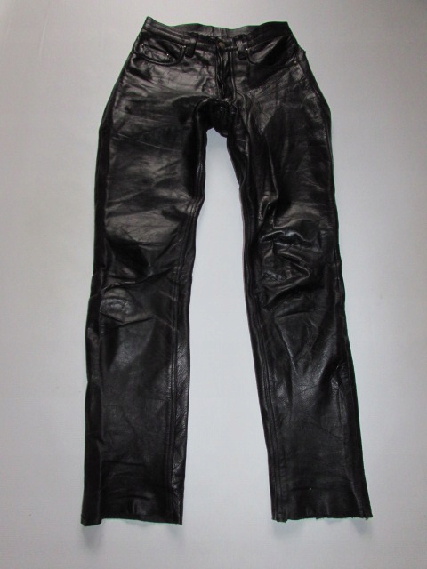 SPODNIE MĘSKIE SKÓRA ROZM W28 L32 *