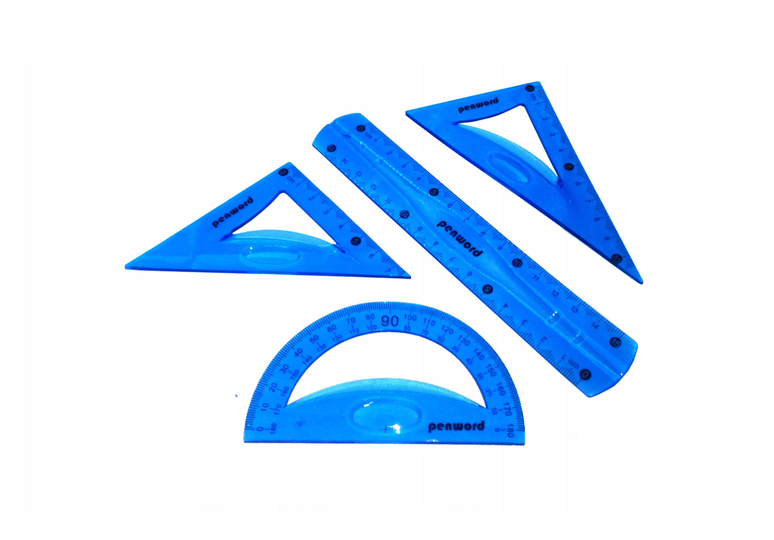 

Komplet Geometryczny 15cm 4 el. Elastyczny Niebies