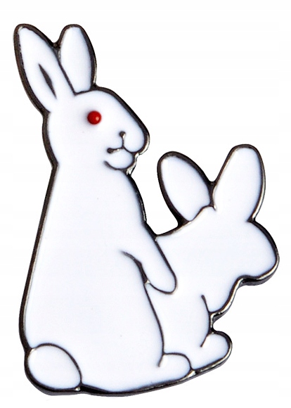 

Pins przypinka Niegrzeczne Króliki od tyłu