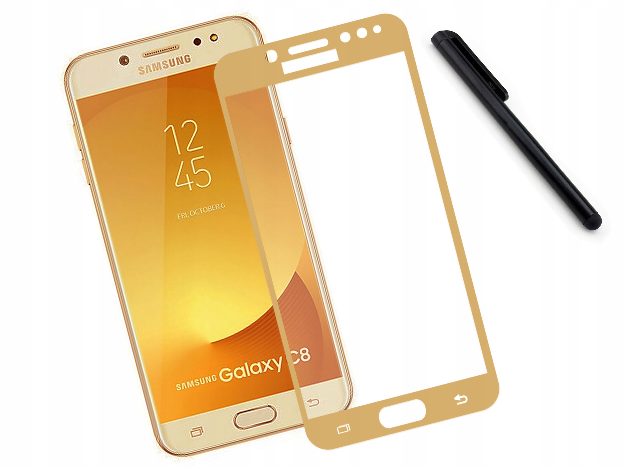 

Szkło 3D hartowane 9H Samsung Galaxy C8 Złote
