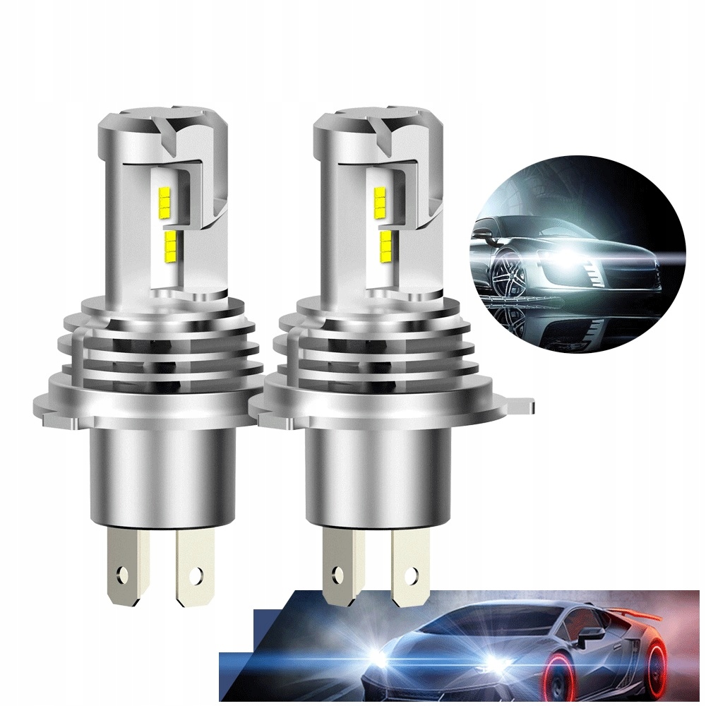 Zarowka Ledowa led H4 p43t 9 30V 12000lm jak Xenon Part number Zarowka Ledowa H4 p43t
