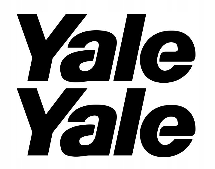 Naklejki wózek widłowy napis YALE 12 cm