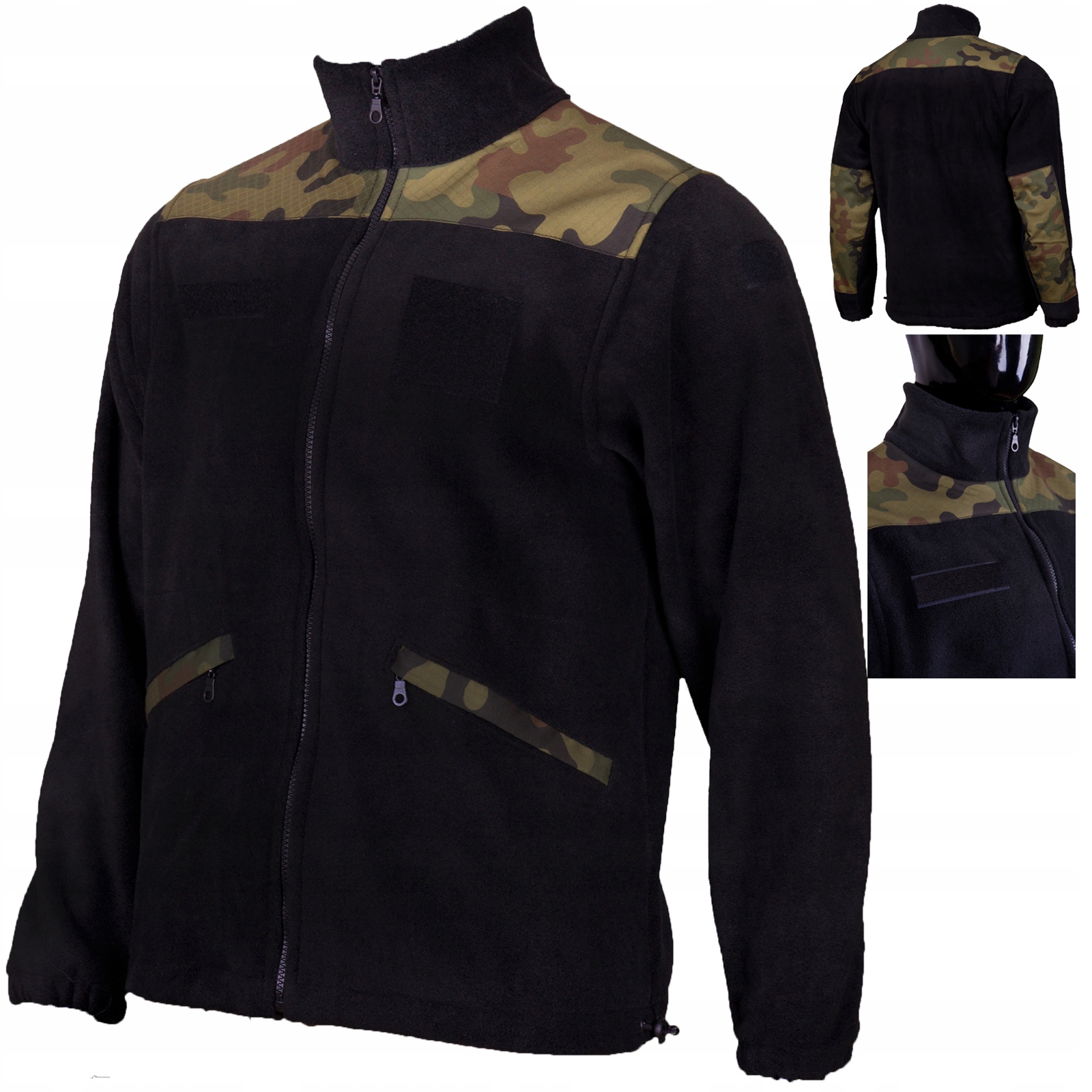 

Czarny Polar wojskowy Wz93 Bluza Polarowa Mon r XL