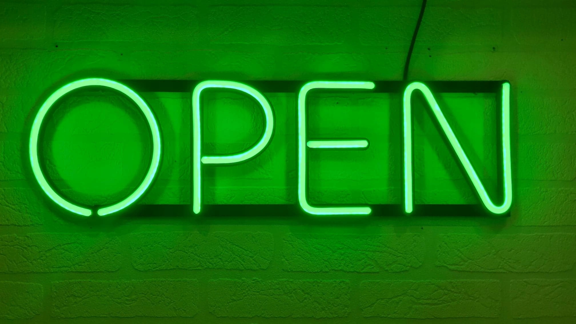 Neon LED Napis OPEN -Szyld Dekoracja PRODUCENT