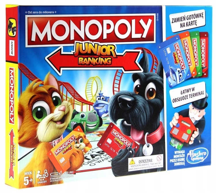 Gra planszowa Monopoly Junior Electronic Banking Hasbro